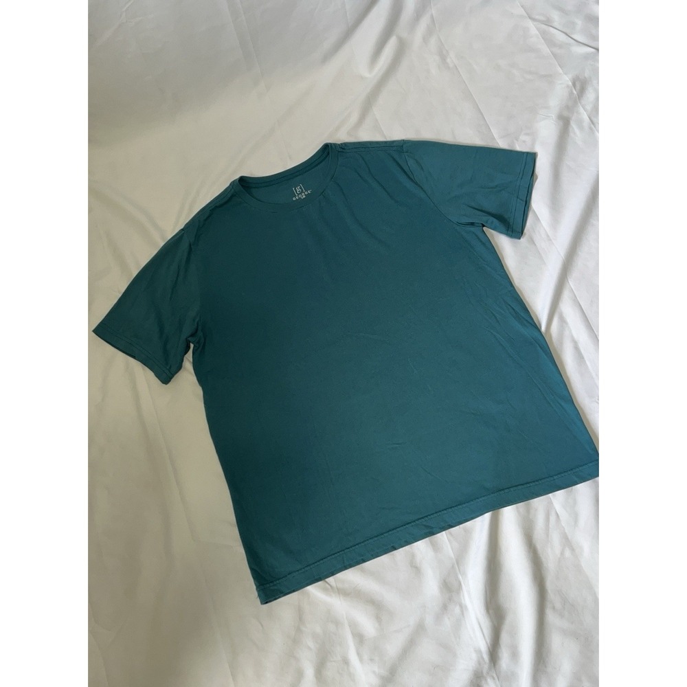 George Basic T-Shirt Mens Large Blue Short Sleeve Crew Neck Pullover Tee